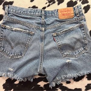 Bluejeans cutoffs made from Levis and Wranglers